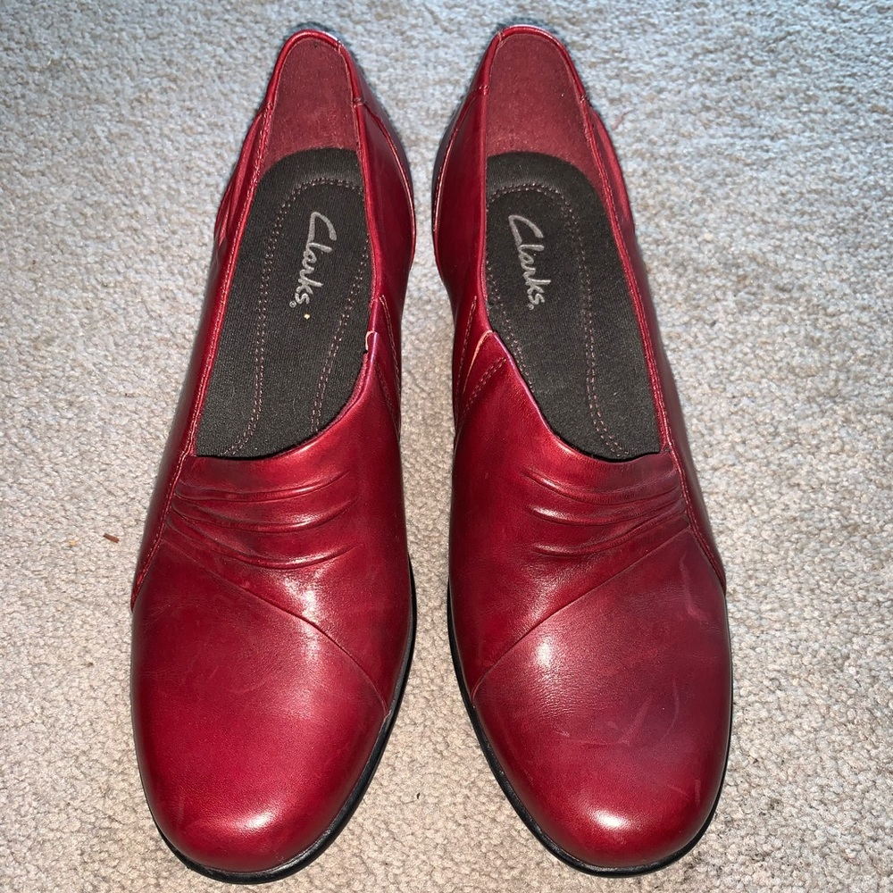 Red Clarks shoe
